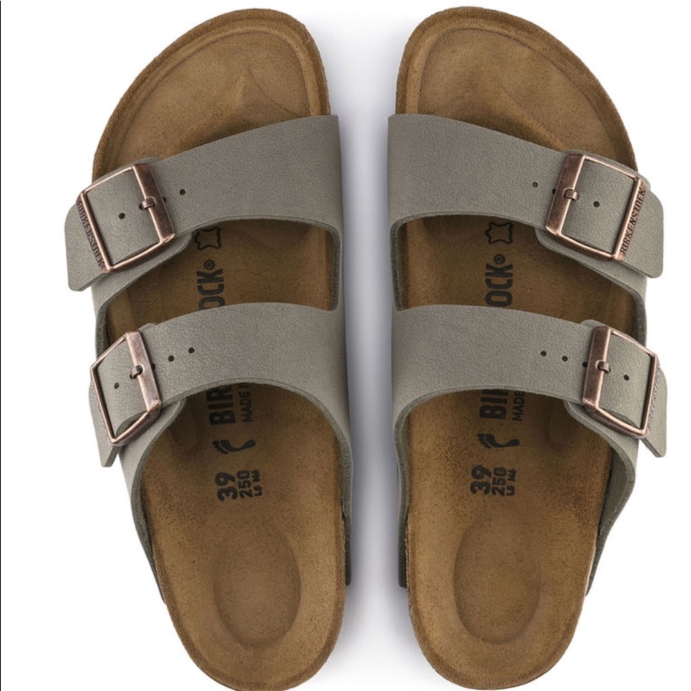 BNIB BIRKENSTOCK ARIZONA SLIDE STONE SIZE 39